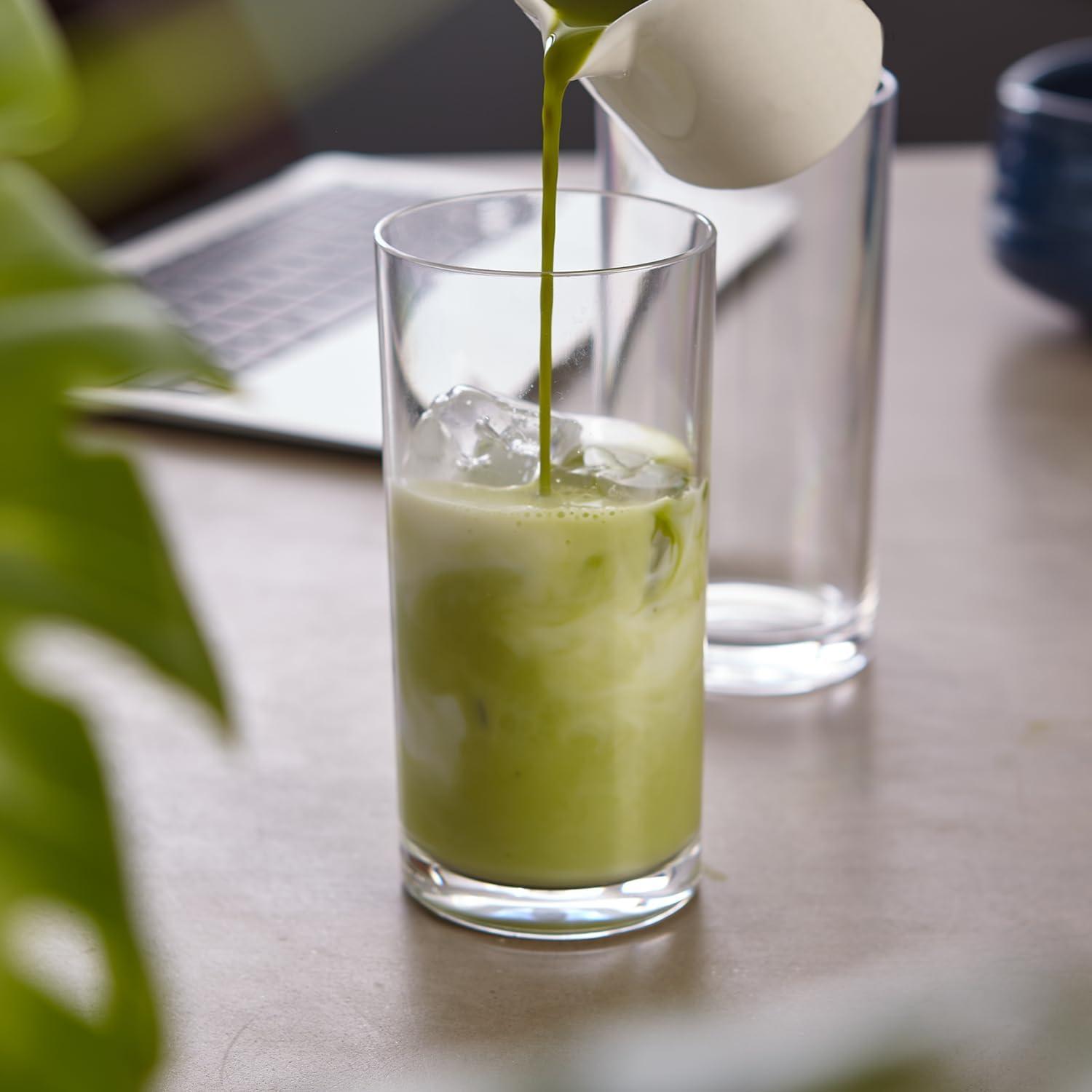 imageUS Acrylic Classic Clear Plastic Reusable Drinking Glasses Set of 6 24oz IcedTea Cups BPAFree Tumblers Made in USA TopRack Dishwasher SafeClear