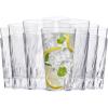 imageUS Acrylic Palmetto Set of 16 20 ounce Plastic Stackable Water Tumblers in Clear Lightweight Value Set of Drinking Cups Reusable BPAfree Made in the USA Toprack Dishwasher Safe20ounce